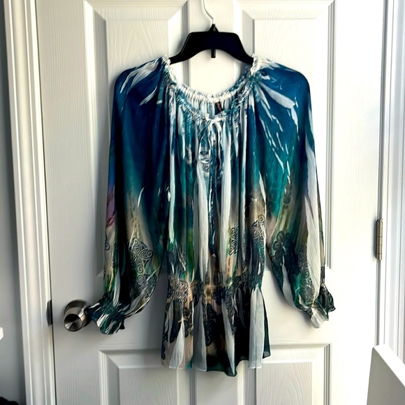 MUSHKA BY SIENNA ROSE COLORFUL BLOUSE - Picture 1 of 9